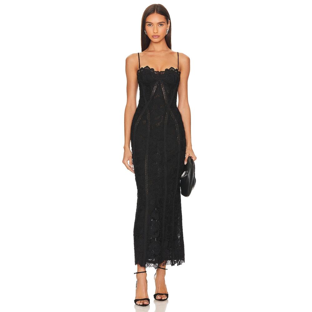 ROCOCO SAND Long Dress in Black